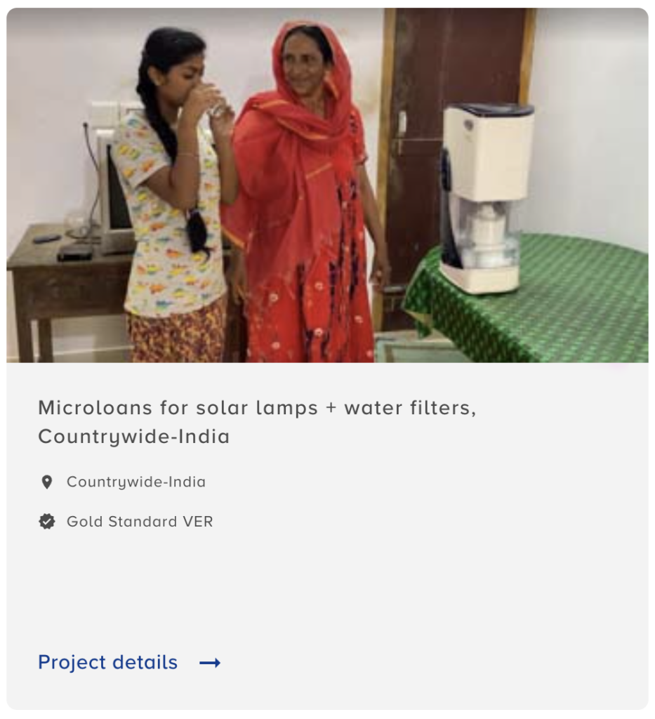 Solar lamps and clean water in India